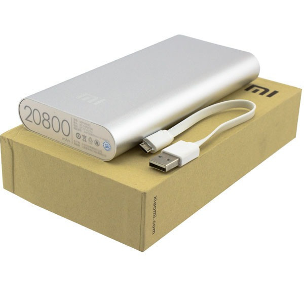 Портативный аккумулятор Power Bank 20800 mAh, 5В/2,1А, в металлическом корпусе