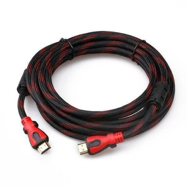 Кабель HDMI-HDMI Red/Gold 15 м v1.4 с позолоченными коннекторами, поддержкой 4K, 3D и ARC