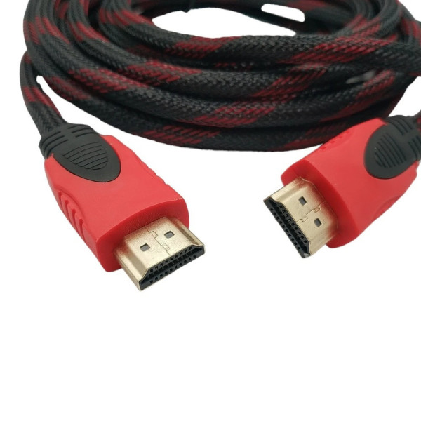 Кабель HDMI-HDMI Red/Gold 15 м v1.4 с позолоченными коннекторами, поддержкой 4K, 3D и ARC
