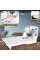 Портативная швейная машинка Sewing SM202A со столиком, педалью и подсветкой, питание 220В или 4 батарейки AA