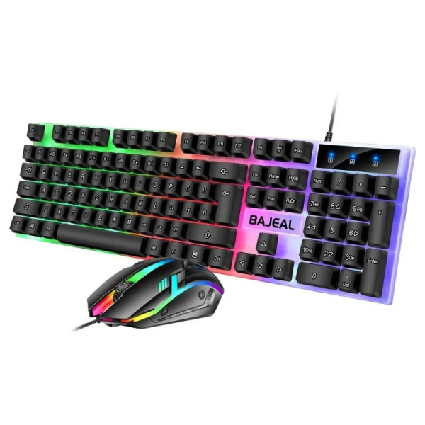 Проводной игровой комплект T350: клавиатура и оптическая мышь с LED-подсветкой, USB