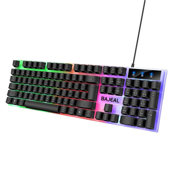 Проводной игровой комплект T350: клавиатура и оптическая мышь с LED-подсветкой, USB