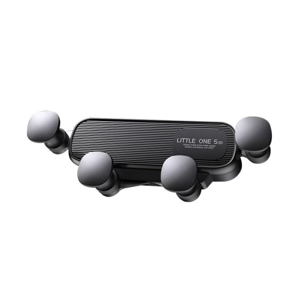 Автомобильный гравитационный держатель Little One 5 для смартфона на дефлектор, черный