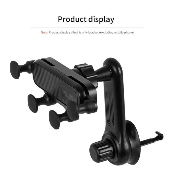 Автомобильный гравитационный держатель Little One 5 для смартфона на дефлектор, черный