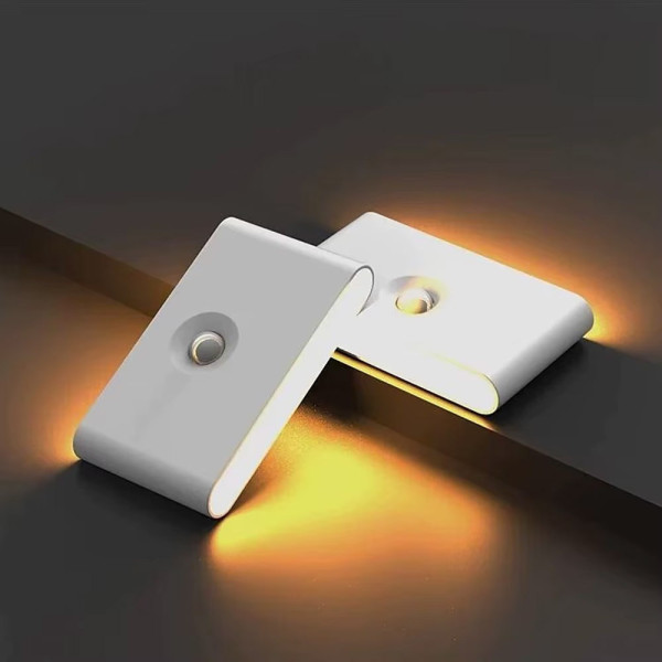 Настенный аккумуляторный светильник с датчиком движения и USB зарядкой, теплый белый свет