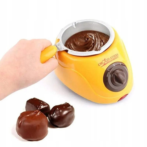 Электрический набор для шоколадного фондю Chocolate Fondue Set с формами и аксессуарами, 200 г
