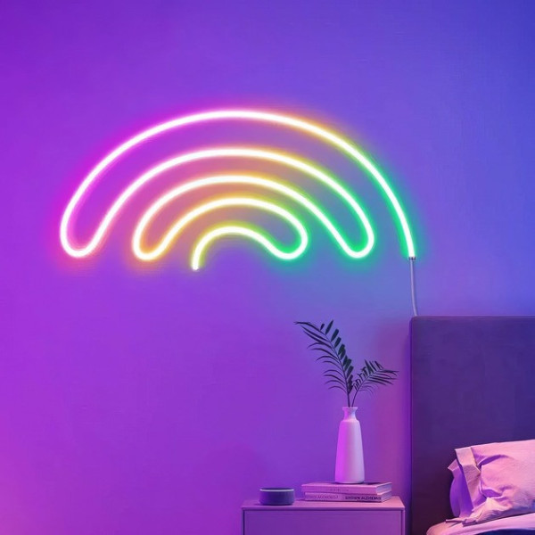 Гибкая неоновая LED-лента RGB 10 м с питанием от USB и синхронизацией с музыкой
