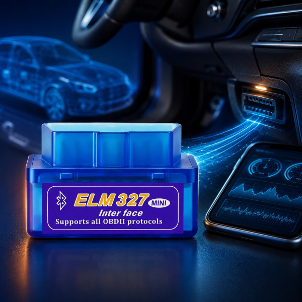 Диагностический Bluetooth-адаптер ELM327 v2.1 OBD2 для Android, Windows и Linux, чтения и удаления ошибок