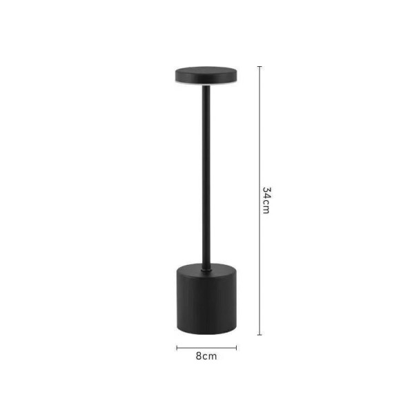Настольная LED лампа XPRO HSY-T812-1 7 Вт с сенсорным управлением, 3 режимами света и USB портом, черная