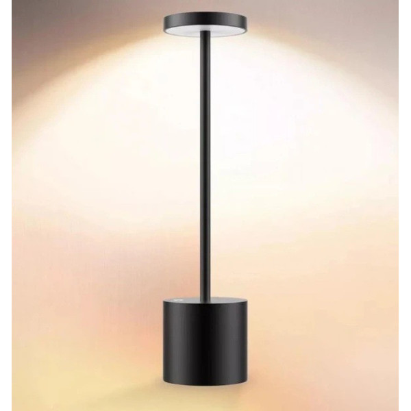 Настольная LED лампа XPRO HSY-T812-1 7 Вт с сенсорным управлением, 3 режимами света и USB портом, черная