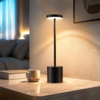 Настольная LED лампа XPRO HSY-T812-1 7 Вт с сенсорным управлением, 3 режимами света и USB портом, черная