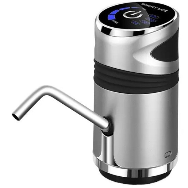 Автоматическая аккумуляторная помпа для воды Water Dispenser XL-129 с сенсорным управлением, серебристая