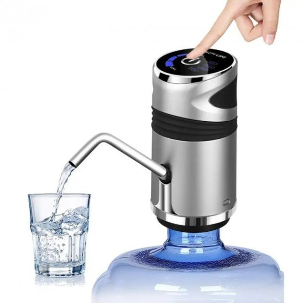 Автоматическая аккумуляторная помпа для воды Water Dispenser XL-129 с сенсорным управлением, серебристая