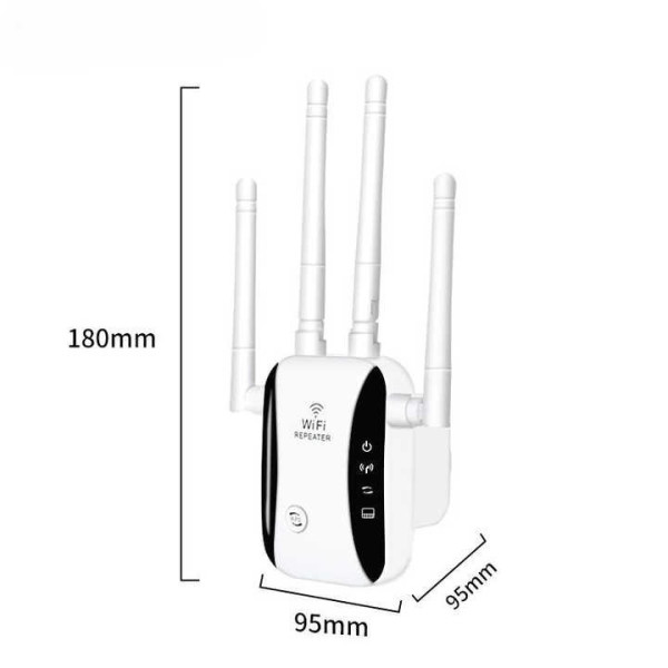 Wi-Fi-репитер LV-WR29 2,4 ГГц до 300 Мбит/с с 4 антеннами и режимами Repeater/AP/Router, белый