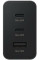 Сетевое зарядное устройство Trio 65 Вт с 2×USB-C и USB-A, PD 3.0/SFC/AFC, черный