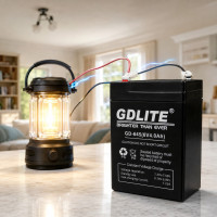 Свинцово-кислотный аккумулятор GDLITE GD-645 6В 4 Ач для весов, фонарей и сигнализаций