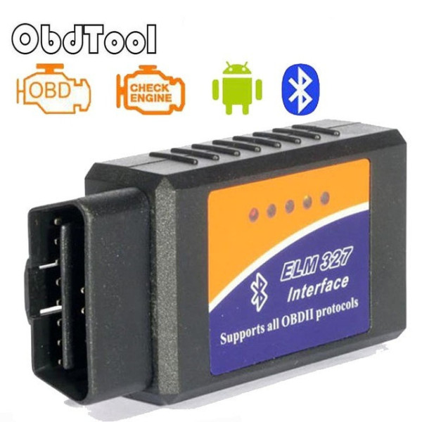 Автомобильный диагностический сканер ELM327 V1.5 Bluetooth OBD2 для Android и ПК