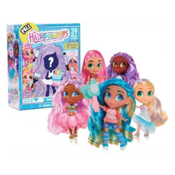 Игрушка сюрприз модная кукла Hairdorables для создания причесок с 4 аксессуарами