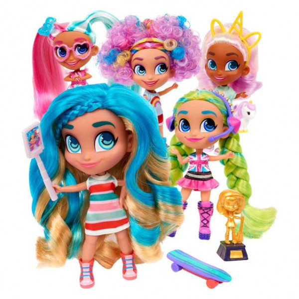 Игрушка сюрприз модная кукла Hairdorables для создания причесок с 4 аксессуарами