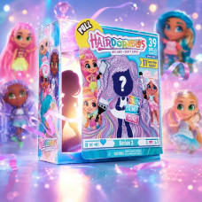 Игрушка сюрприз модная кукла Hairdorables для создания причесок с 4 аксессуарами