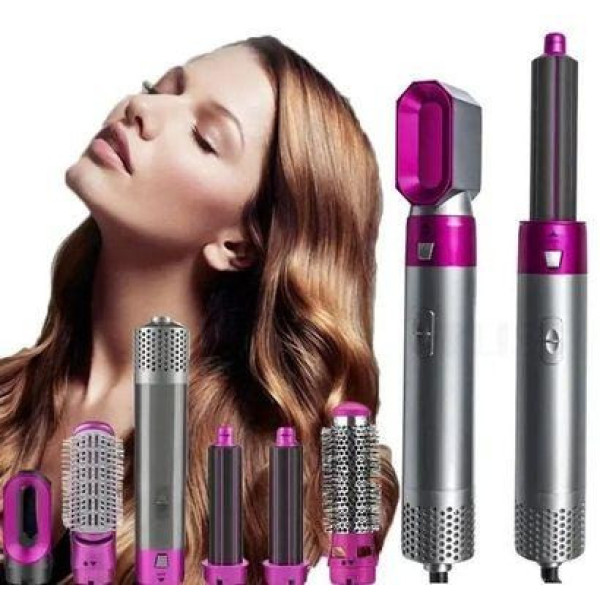 Стайлер 5 в 1 Hot Air Styler для сушки, завивки и выпрямления волос, 1000 Вт