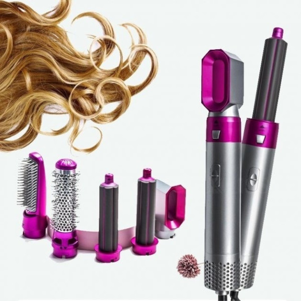 Стайлер 5 в 1 Hot Air Styler для сушки, завивки и выпрямления волос, 1000 Вт
