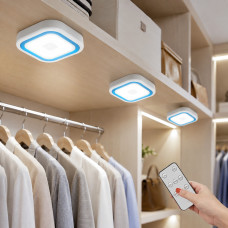 Комплект светодиодных светильников LED Light with Remote Control Set с пультом и таймером, 3 шт