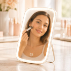 Настольное косметическое зеркало Jordan Judy NZ520 с LED-подсветкой и сенсорным управлением
