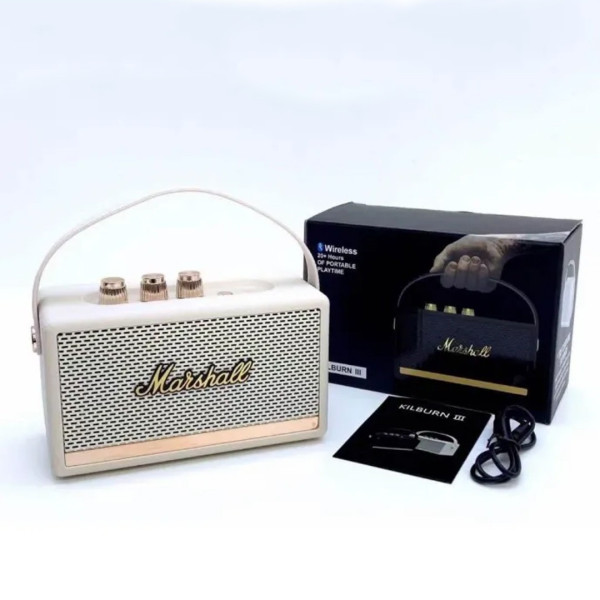Беспроводная портативная колонка Marshall W4 Bluetooth 5.1 с FM-радио, USB и microSD