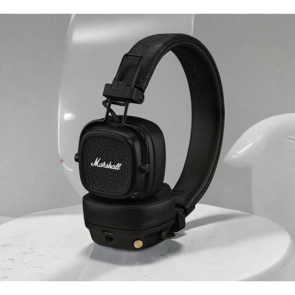 Беспроводные накладные наушники Marshall Major IV Bluetooth 5.0 с беспроводной зарядкой, черные