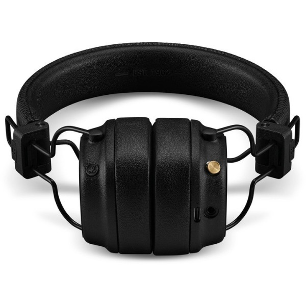 Беспроводные накладные наушники Marshall Major IV Bluetooth 5.0 с беспроводной зарядкой, черные