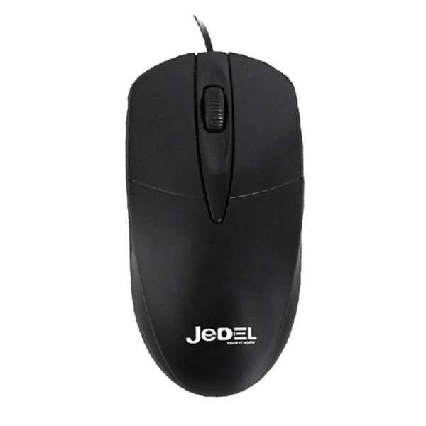 Проводная компьютерная мышь Jedel CP72 USB с оптическим сенсором 1000 DPI, черная