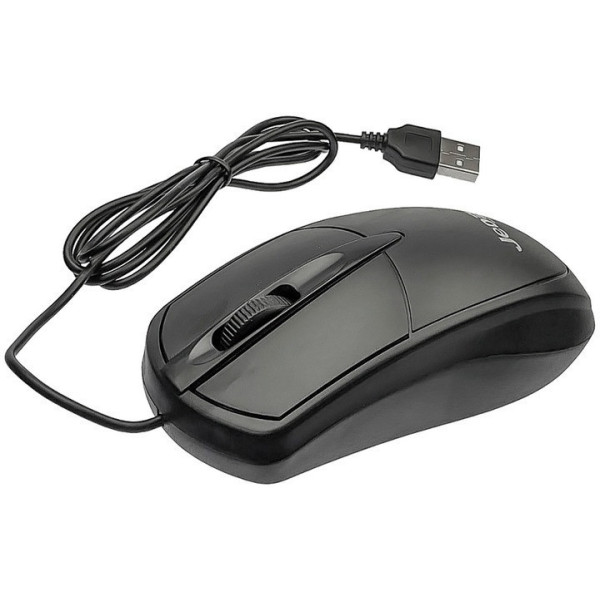 Проводная компьютерная мышь Jedel CP72 USB с оптическим сенсором 1000 DPI, черная