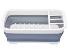 Раскладная сушилка - поддон для посуды KitchenCraft силиконовая серая